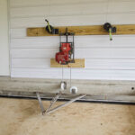 A chicken manure scraping system